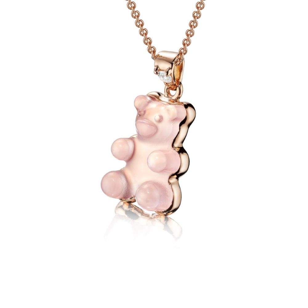 18kt Gold Beauregard Gemmy Bear Pendant