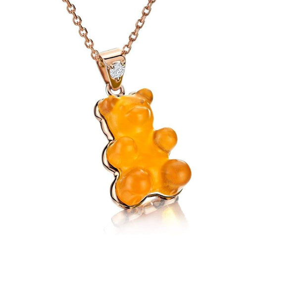18kt Gold Beauregard Gemmy Bear Pendant