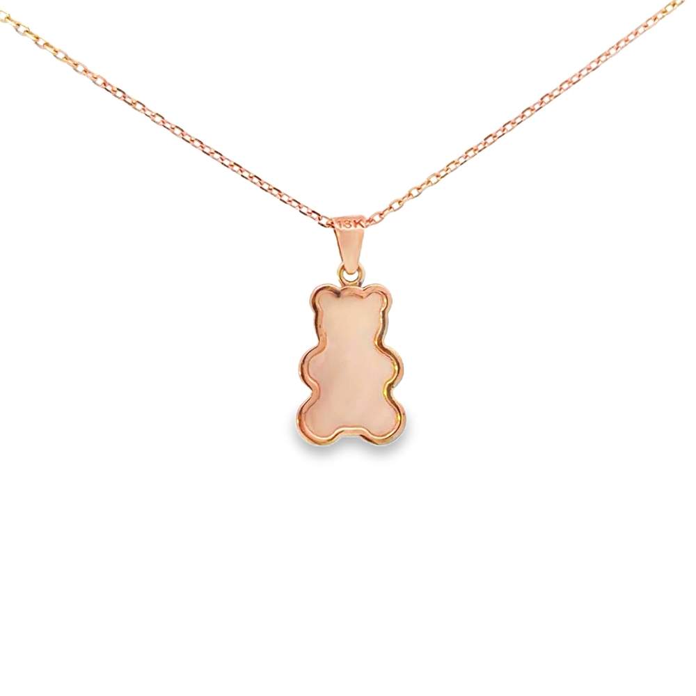 18kt Gold Beauregard Gemmy Bear Pendant