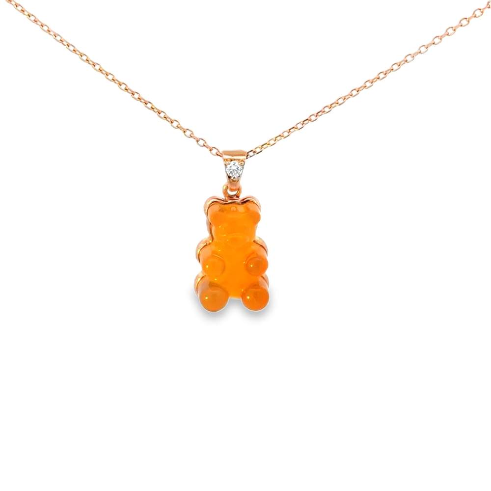 18kt Gold Beauregard Gemmy Bear Pendant
