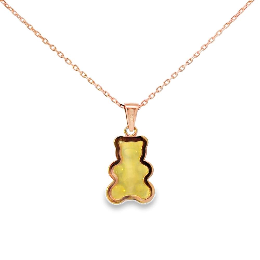 18kt Gold Beauregard Gemmy Bear Pendant