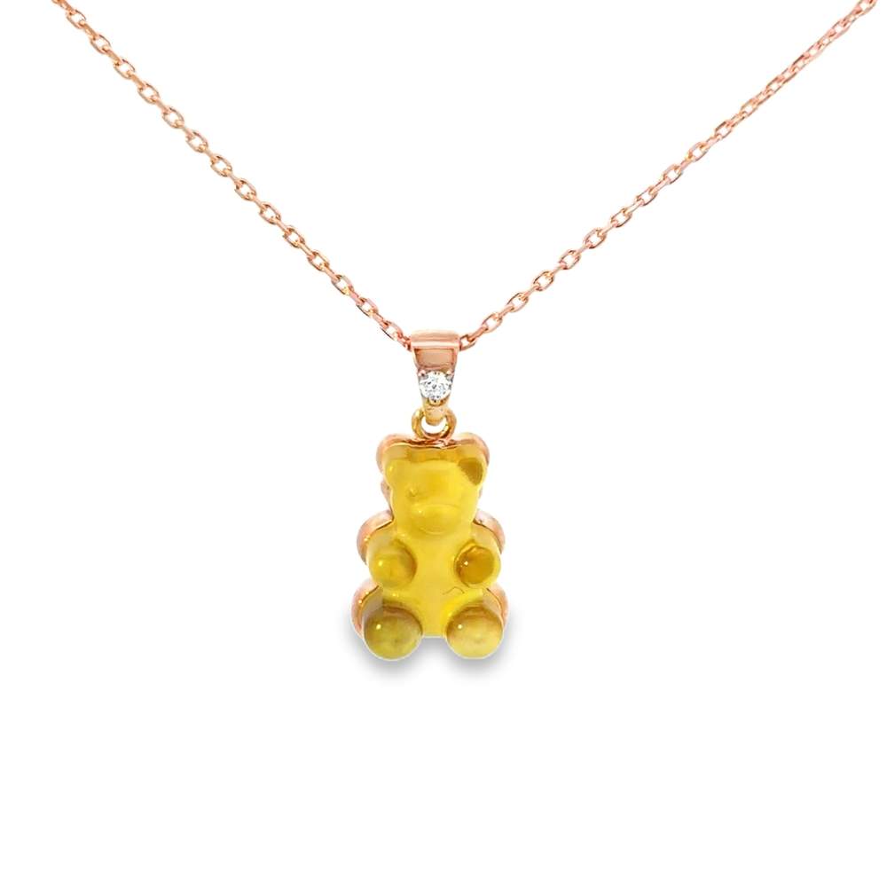 18kt Gold Beauregard Gemmy Bear Pendant