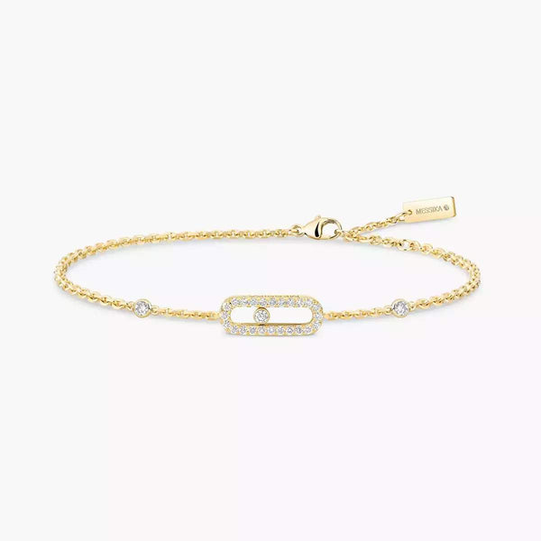 18kt Gold Messika Move Uno Bracelet.