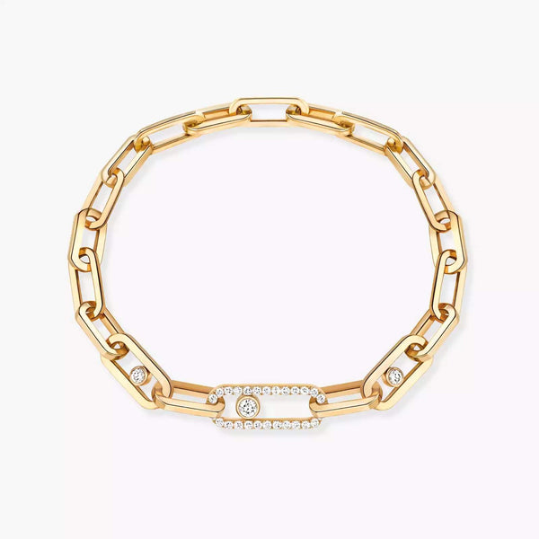 18kt Gold Messika Move Link Bracelet.