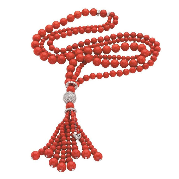 18kt Gold Chantecler Chérie Coral Necklace