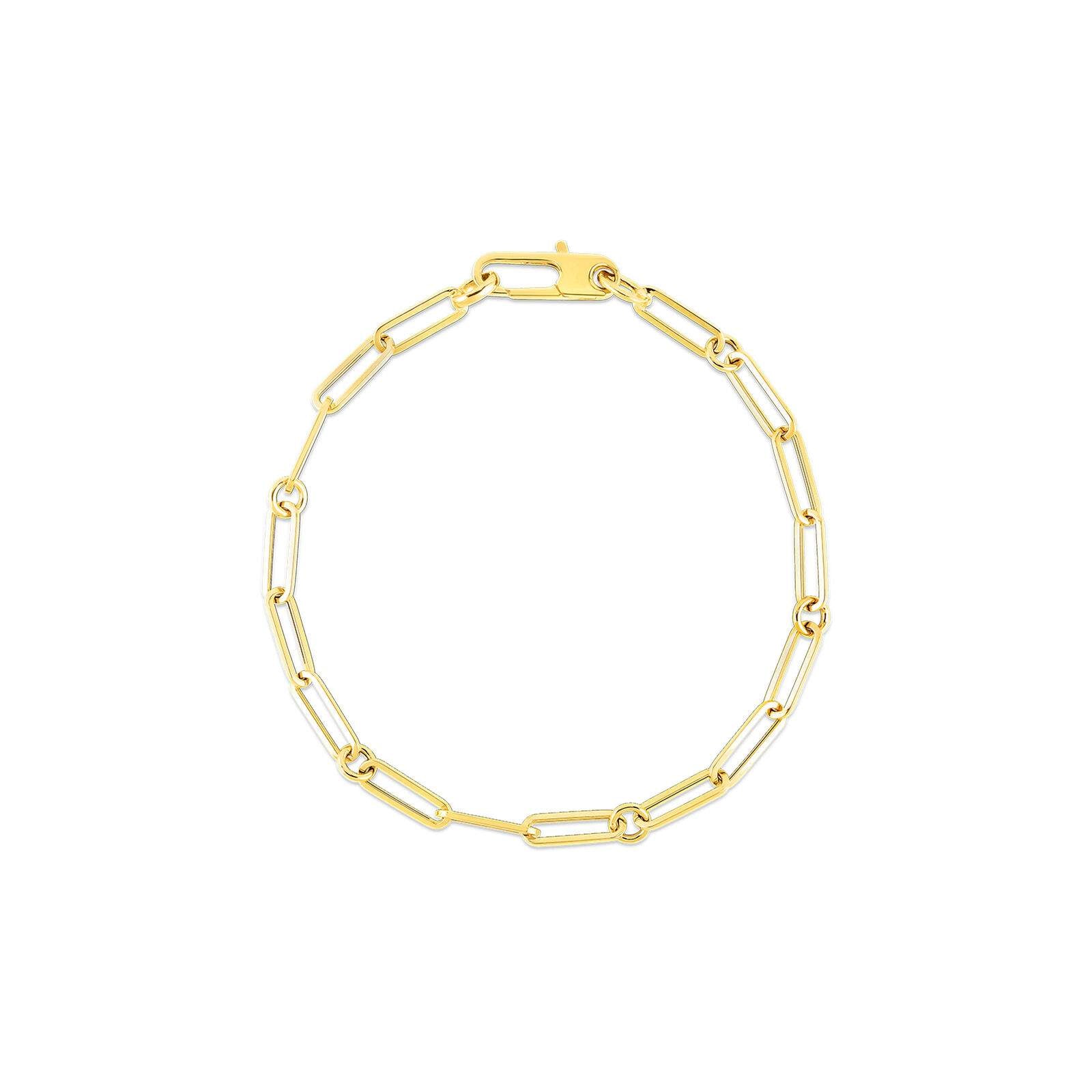 18kt Gold Roberto Coin Paperclip Bracelet