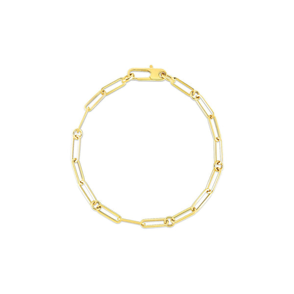 18kt Gold Roberto Coin Paperclip Bracelet