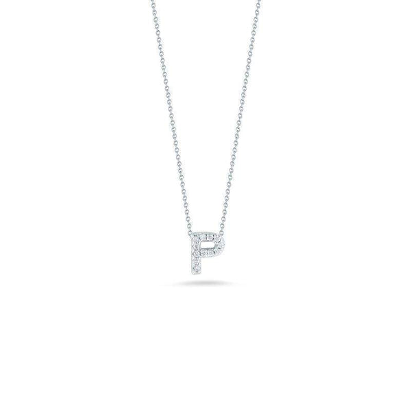 18kt Gold Roberto Coin Love Letter "P" Initial Necklace