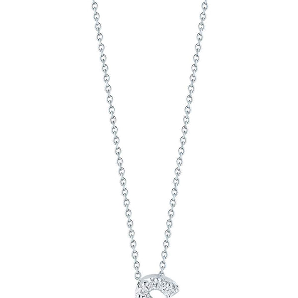 18kt Gold Roberto Coin Lover Letter "S" Necklace