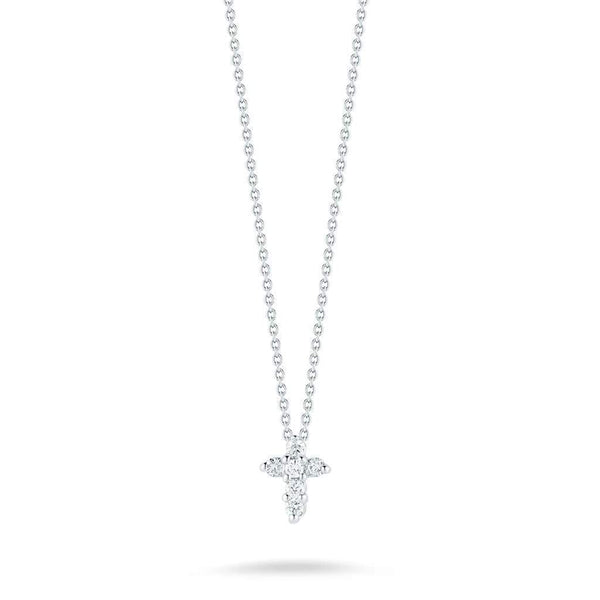 18kt Gold Roberto Coin Baby Cross Necklace