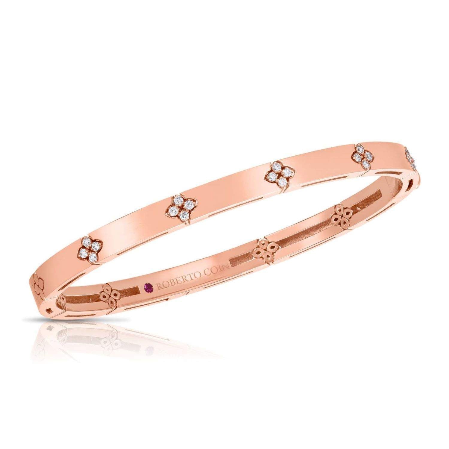18kt Gold Roberto Coin Love In Verona Bangle