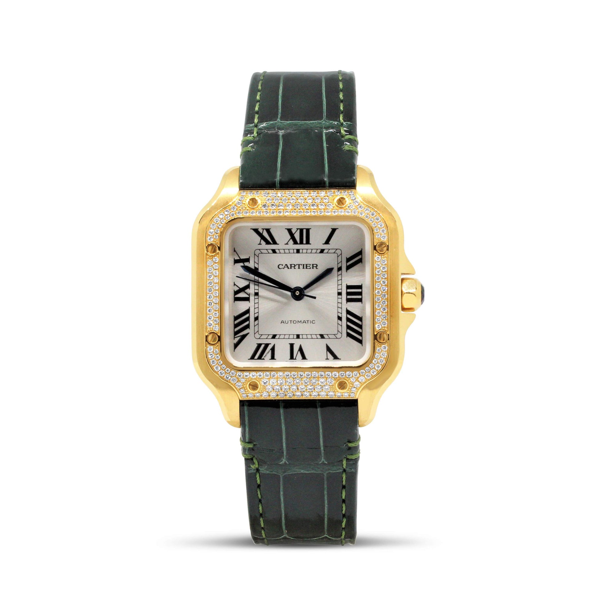 Pre-Owned 18kt Yellow Gold Cartier Santos Watch