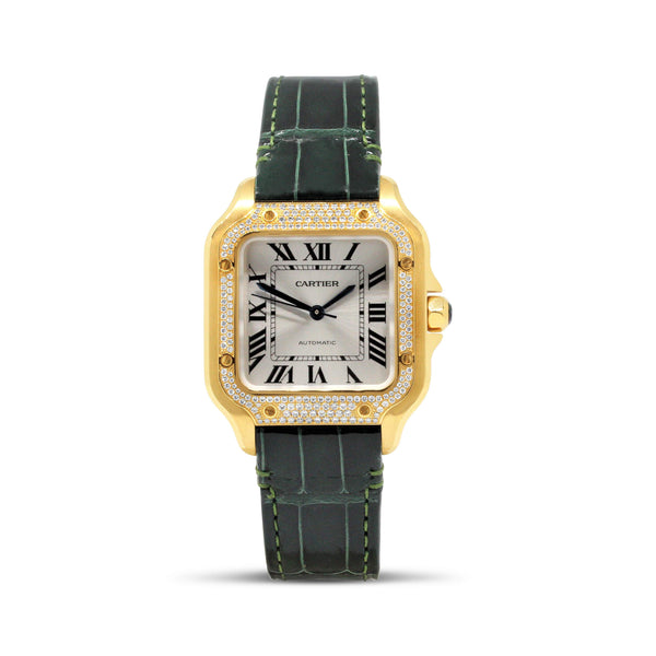 Pre-Owned 18kt Yellow Gold Cartier Santos Watch