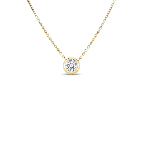 18kt Gold Roberto Coin Solitaire Necklace