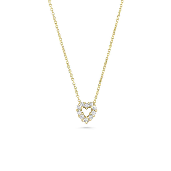18kt Gold Roberto Coin Diamond Heart Pendant