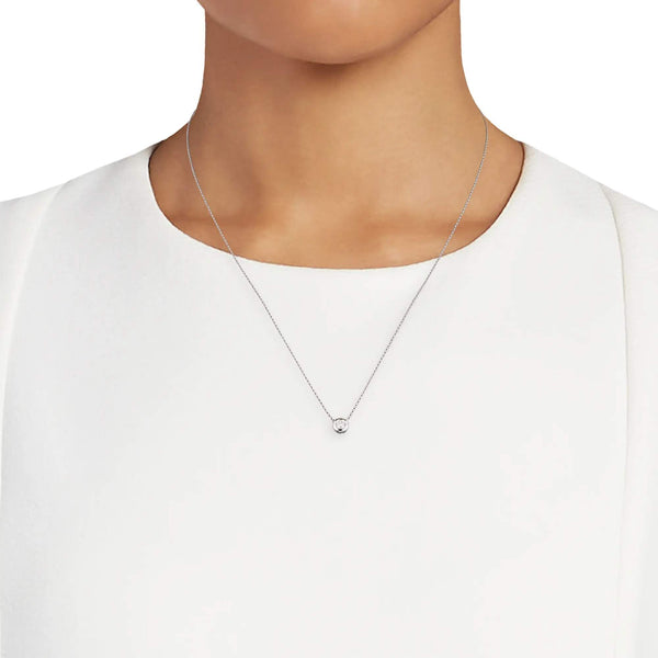18kt Gold Roberto Coin Solitaire Pendant