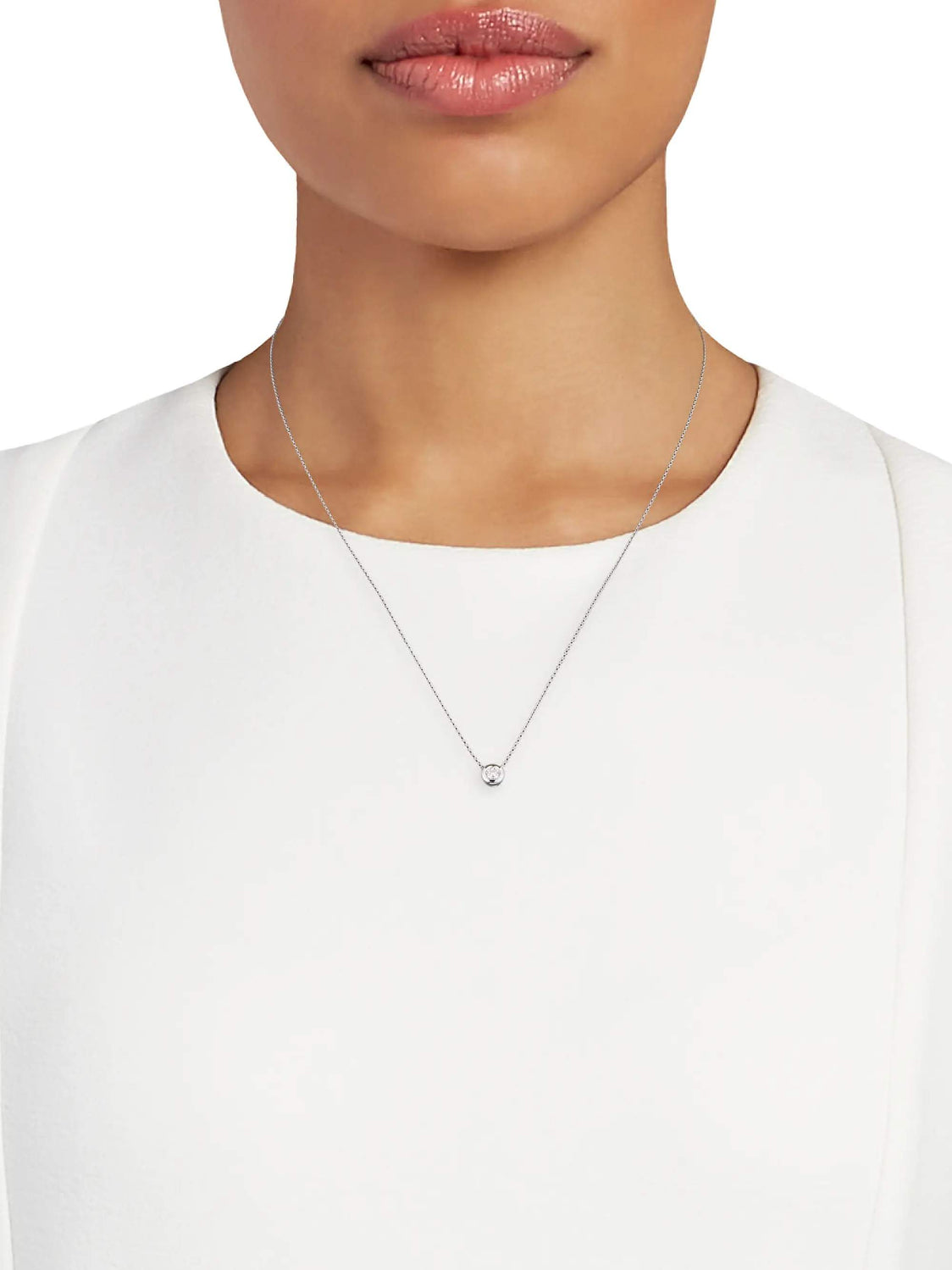 18kt Gold Roberto Coin Solitaire Pendant