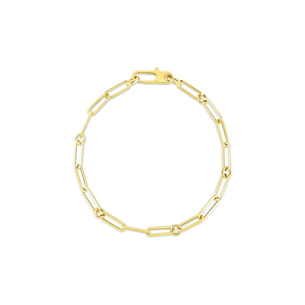 18kt Gold Roberto Coin Paperclip Bracelet
