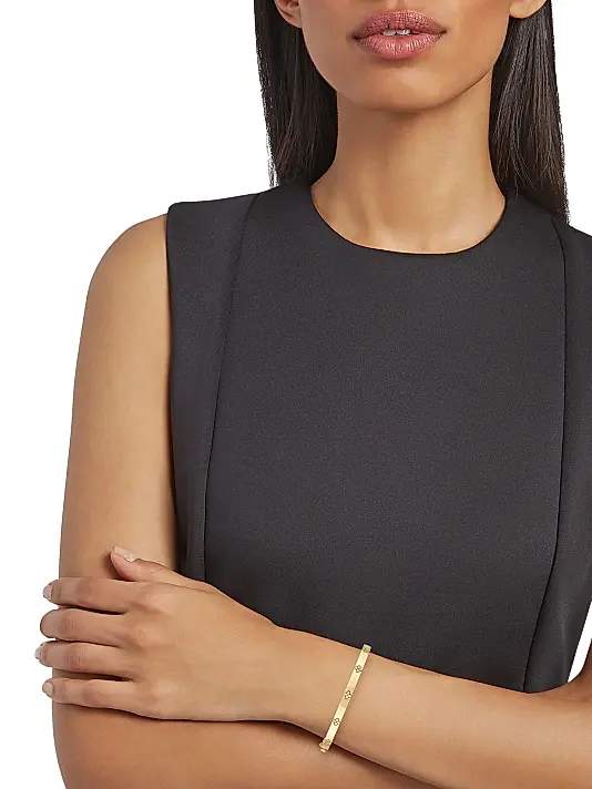 18kt Gold Roberto Coin Love In Verona Bangle