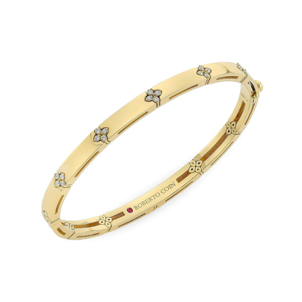18kt Gold Roberto Coin Love In Verona Bangle
