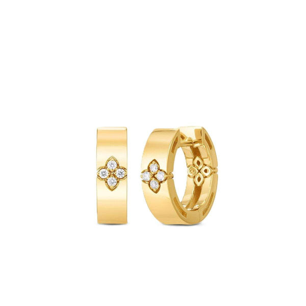 18kt Gold Roberto Coin Love In Verona Hoops