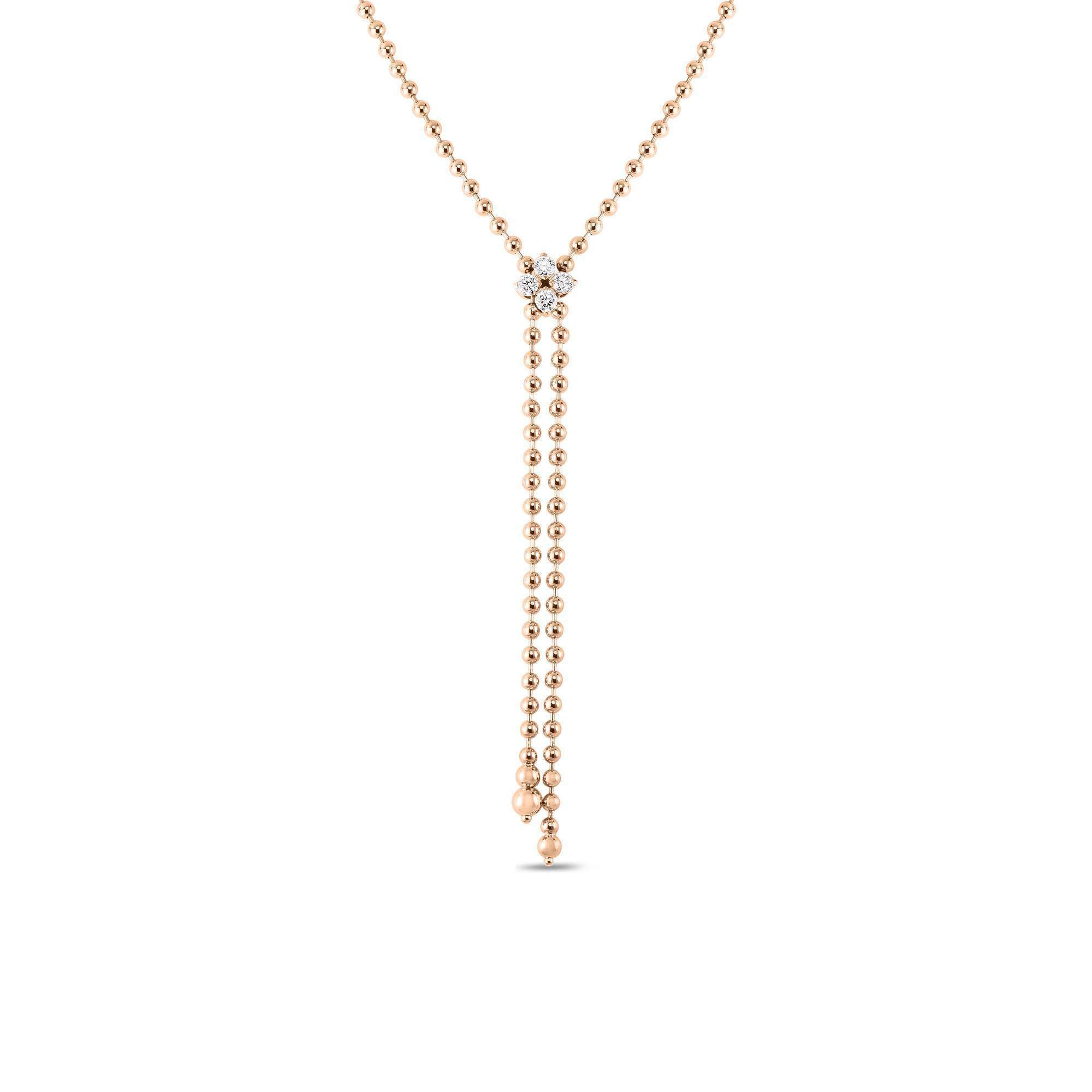 18KT GOLD ROBERTO COIN LOVE IN VERONA NECKLACE.