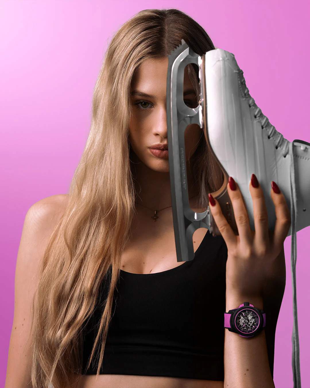 Norqain Wild One Skeleton Pink Watch