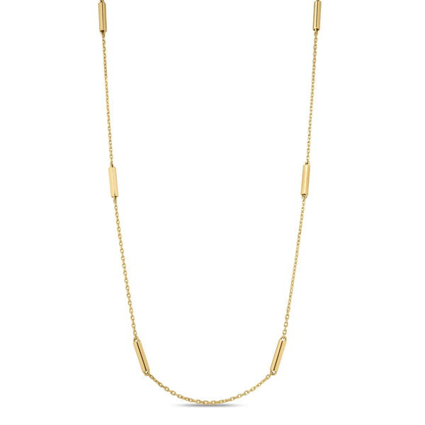 18KT GOLD ROBERTO COIN LOVE IN VERONA NECKLACE.