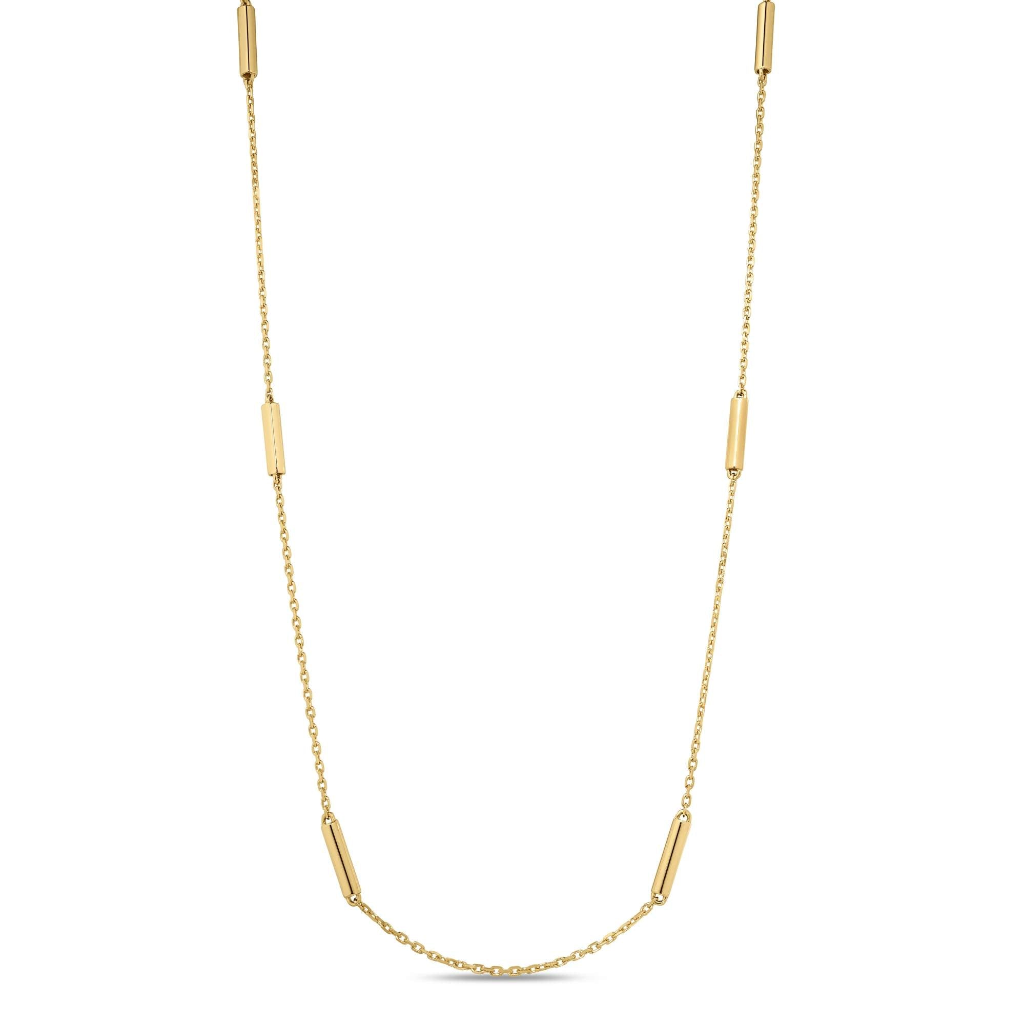 18KT GOLD ROBERTO COIN LOVE IN VERONA NECKLACE.
