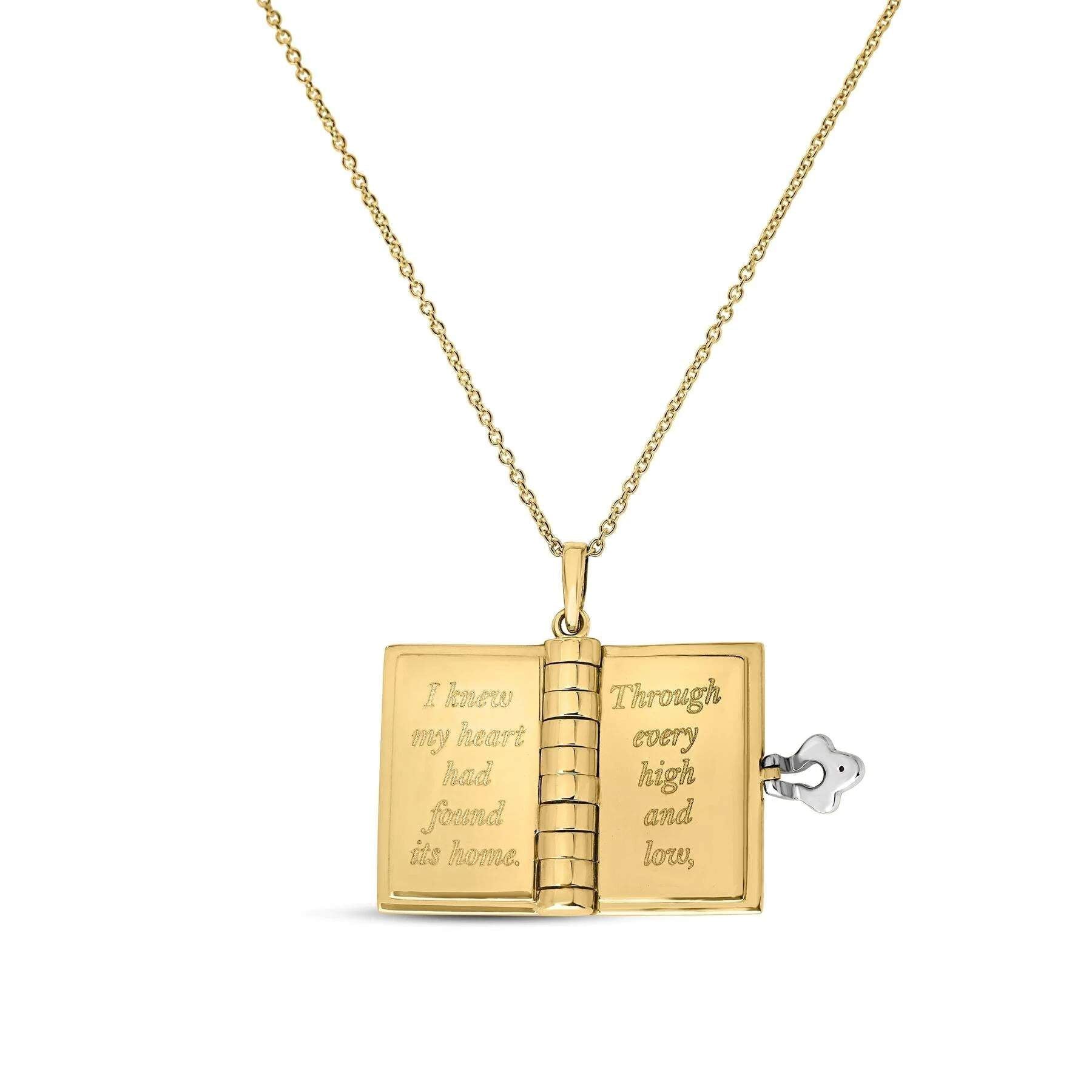 18kt Gold Roberto Coin Love Book Pendant