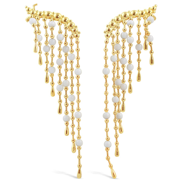 18KT YELLOW GOLD CARLA AMORIM EARRINGS