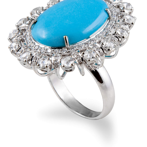 TURQUOISE AND DIAMOND RING Provident Jewelery
