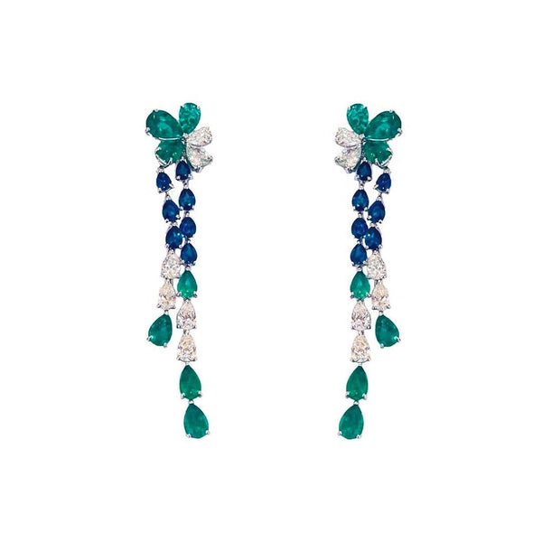 18kt Gold Gismondi Emerald & Diamond Earrings