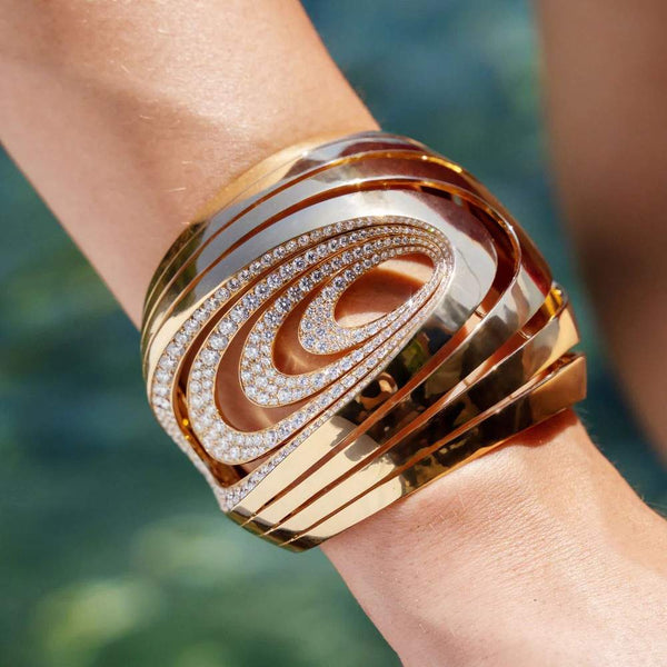 18kt Gold Gismondi Diamond Aura Bangle