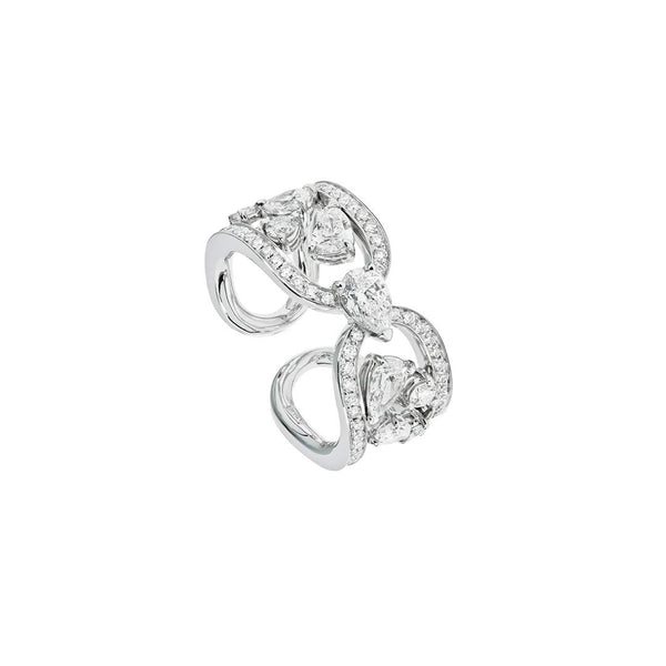 18kt Gold Gismondi Diamond Clip Ring