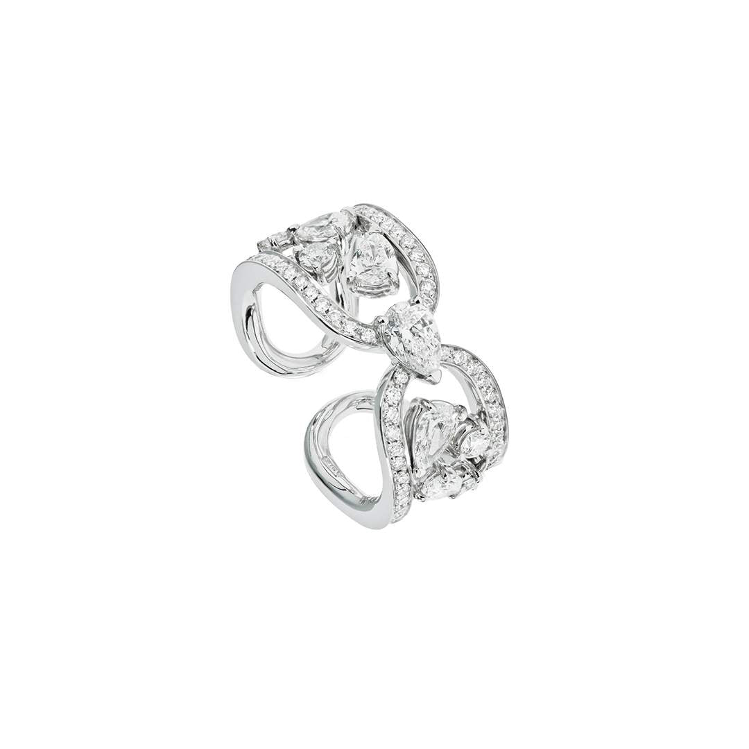 18kt Gold Gismondi Diamond Clip Ring