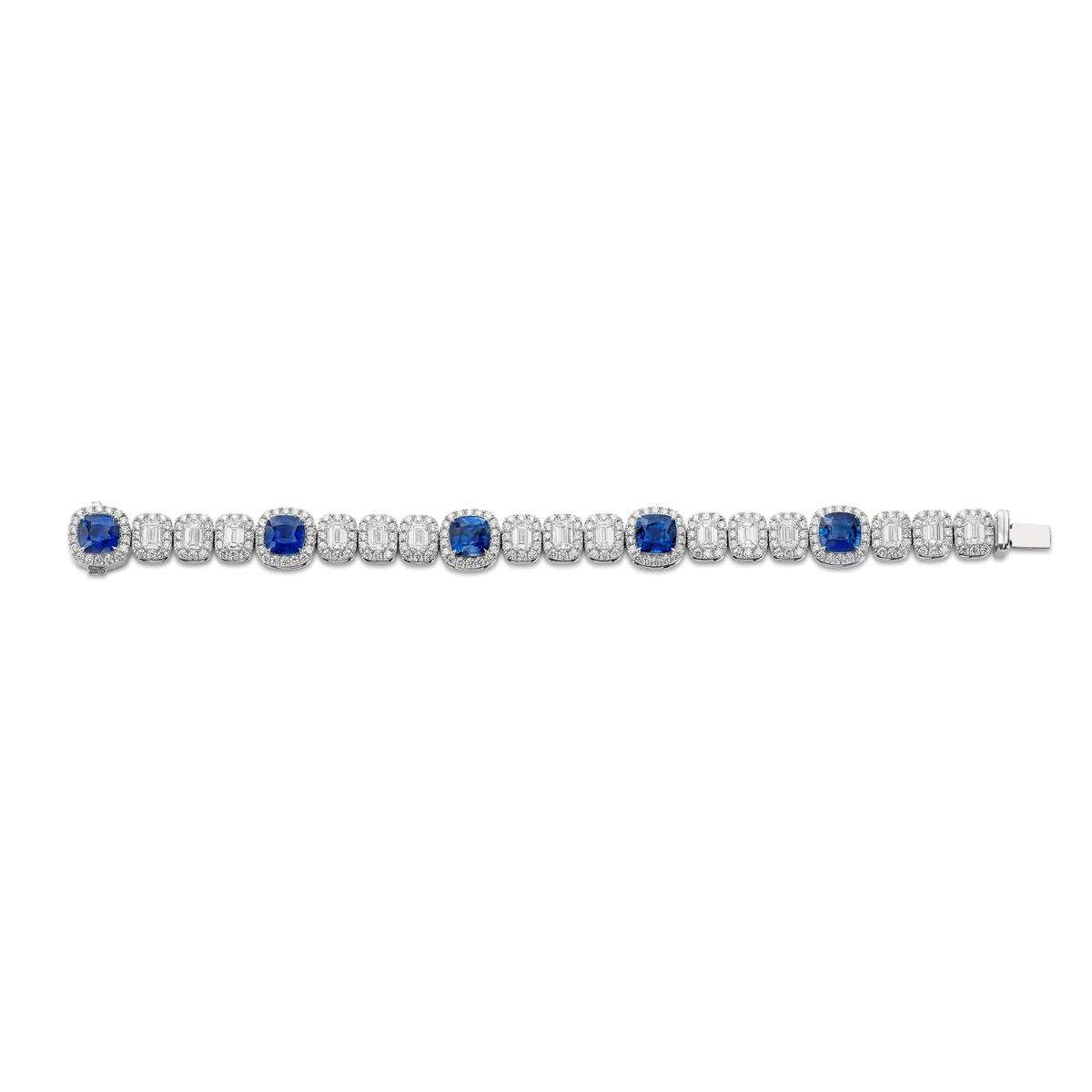Sapphire And Diamond Bracelet