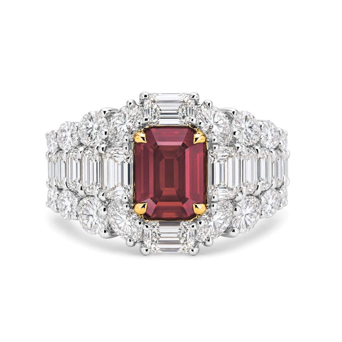18kt Gold Ruby & Diamond Ring