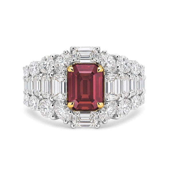 18kt Gold Ruby & Diamond Ring