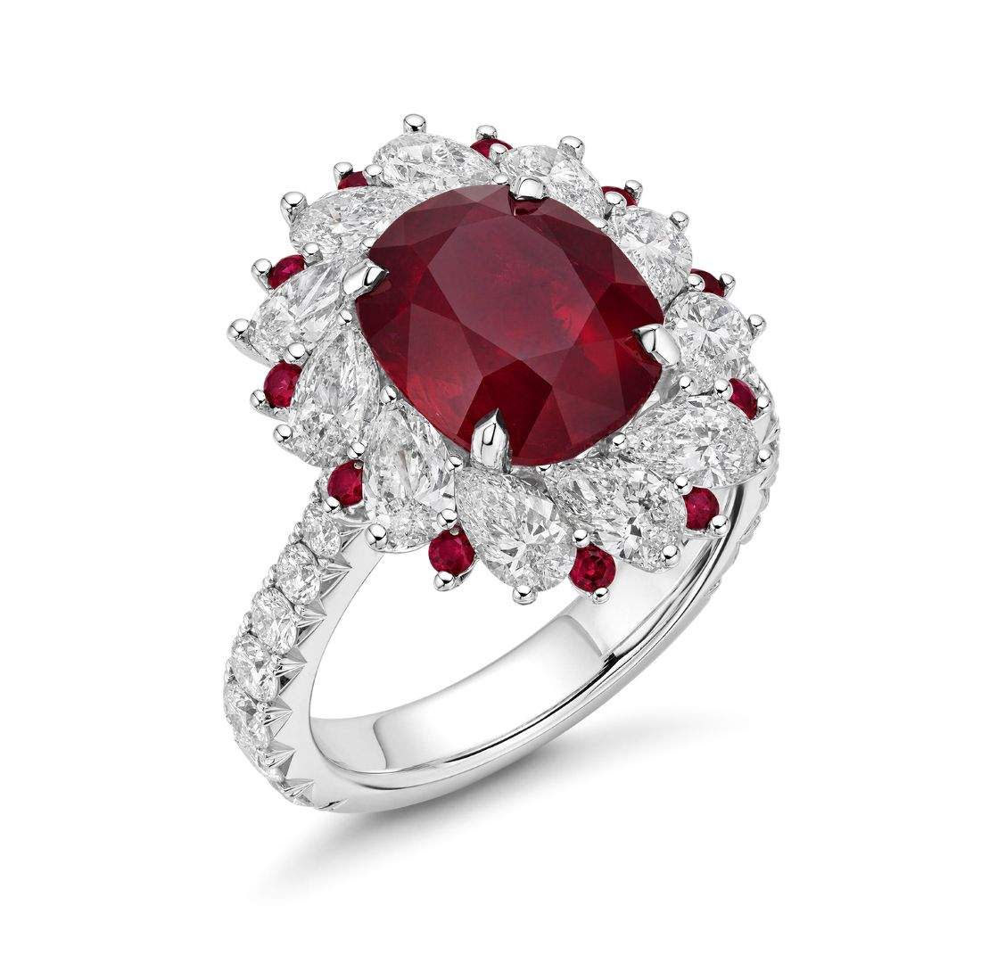 18kt Gold Ruby & Diamond Ring