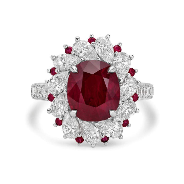 18kt Gold Ruby & Diamond Ring