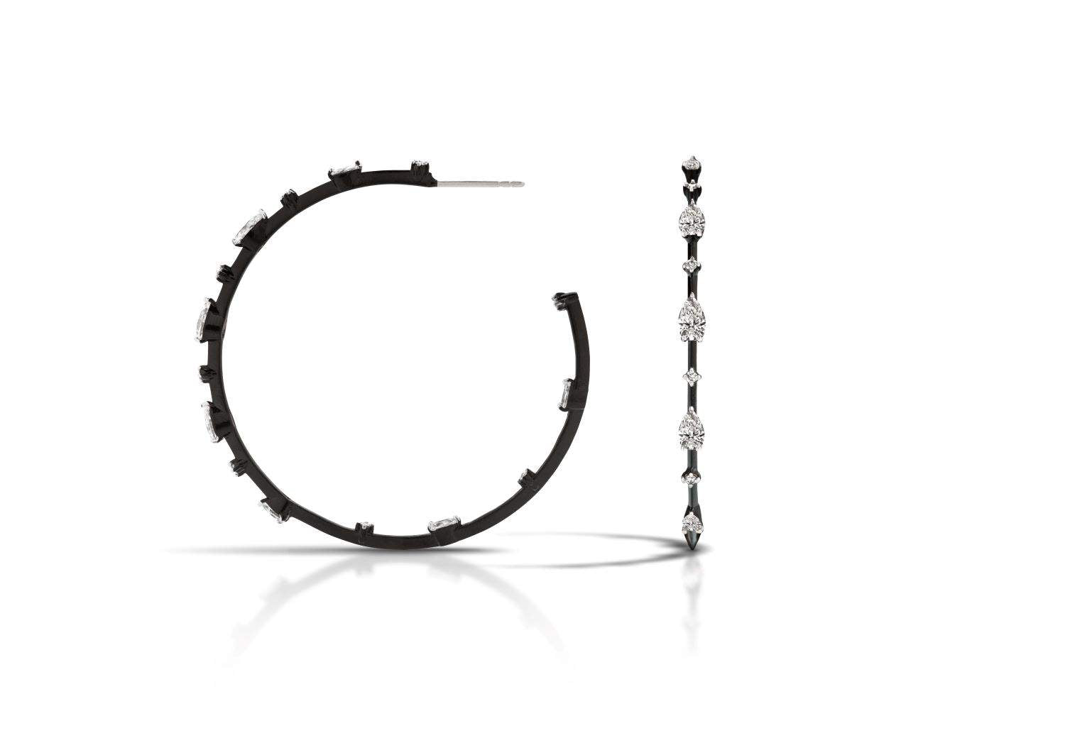 18kt Mariani Phantom Diamond Earrings Provident Jewelery
