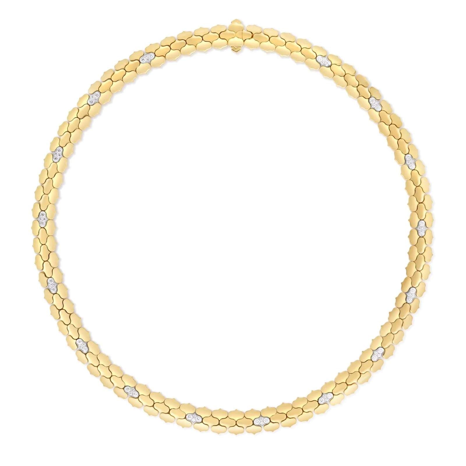18kt Gold Roberto Coin Cobra Collar Necklace