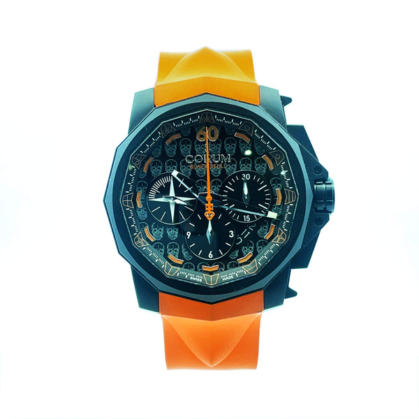 Pre-Owned Men's Corum Adc Black Skull Watch