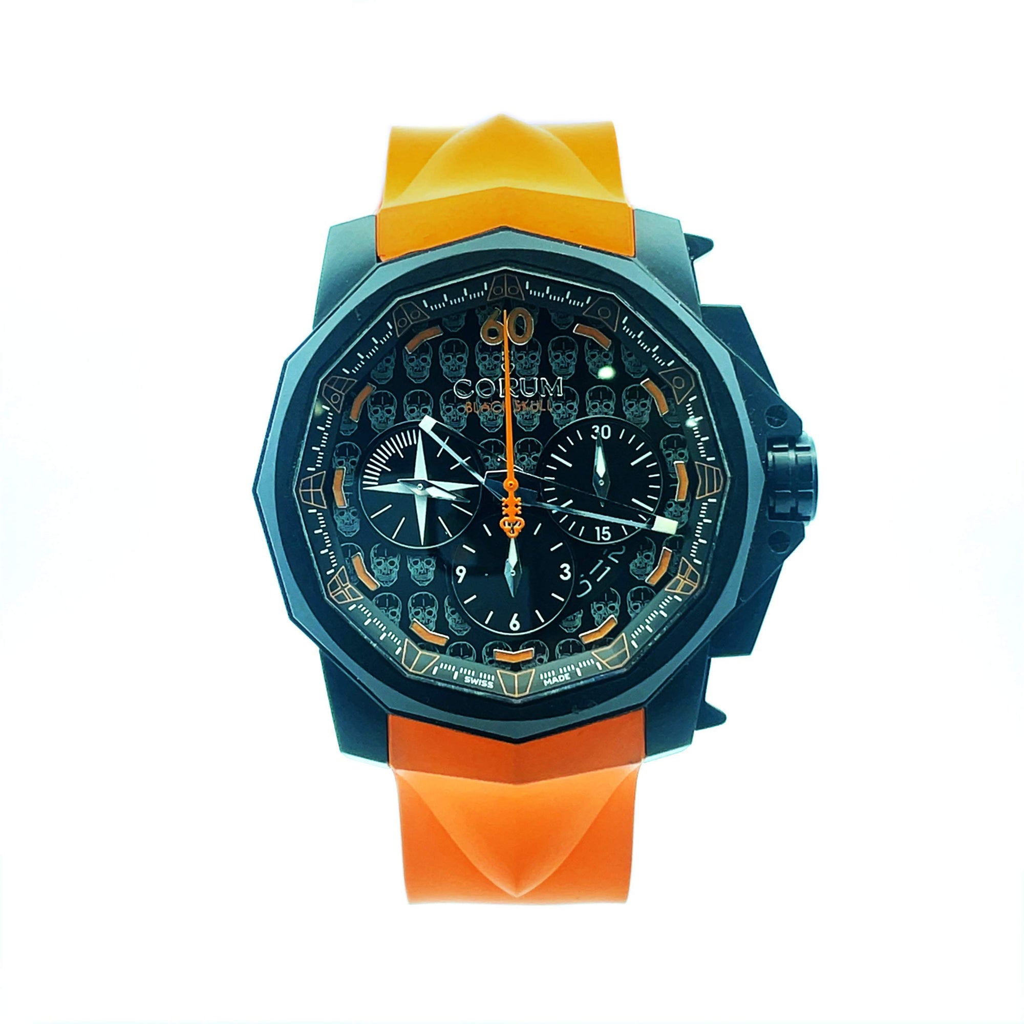 Pre-Owned Men's Corum Adc Black Skull Watch