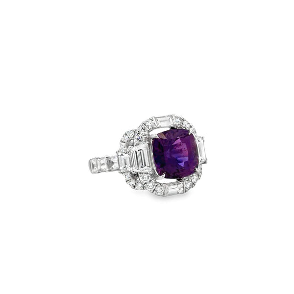 18kt Gold Sapphire & Diamond Ring