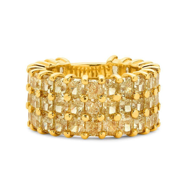 18kt Yellow Diamond Eternity Band.</br>