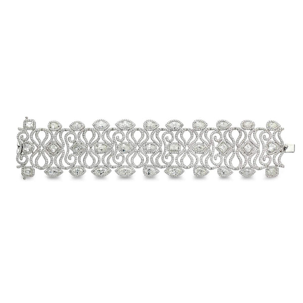 18kt White Gold Diamond Bracelet