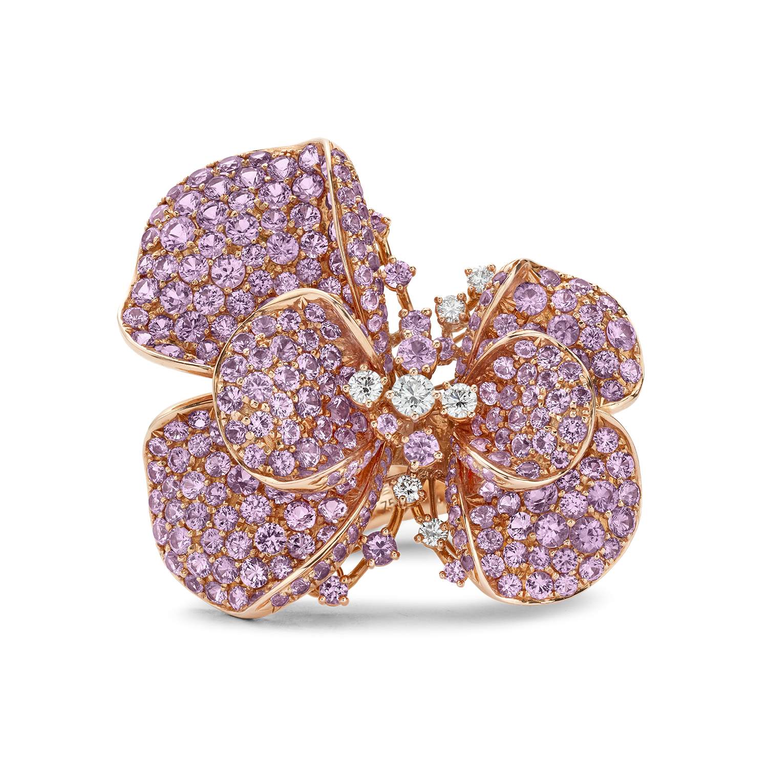 18kt Gold Sapphire & Diamond Ring