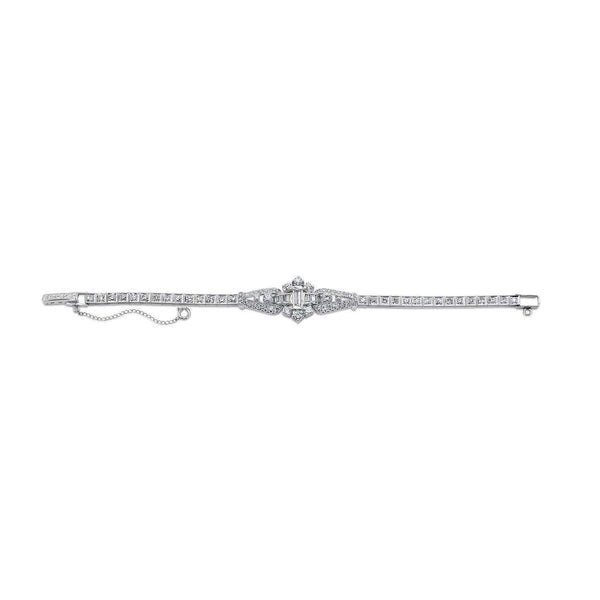 14kt Gold Diamond Deco Bracelet